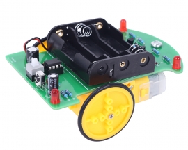 DIY Infrared Remote Control Car Kit, C51 Microcontroller Electronic Assembly and Soldering DIY Kits